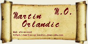 Martin Orlandić vizit kartica